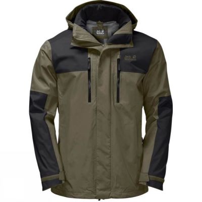 Chaquetas Jack Wolfskin Jasper Flex Hombre Verde Oliva - Chile QRY417058